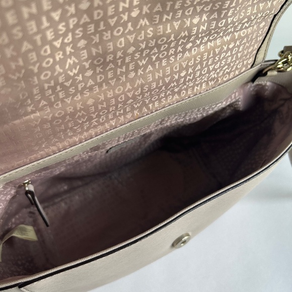 Kate Spade Grey Crossgrain Leather Handbag Shoulder Bag - Picture 12 of 15